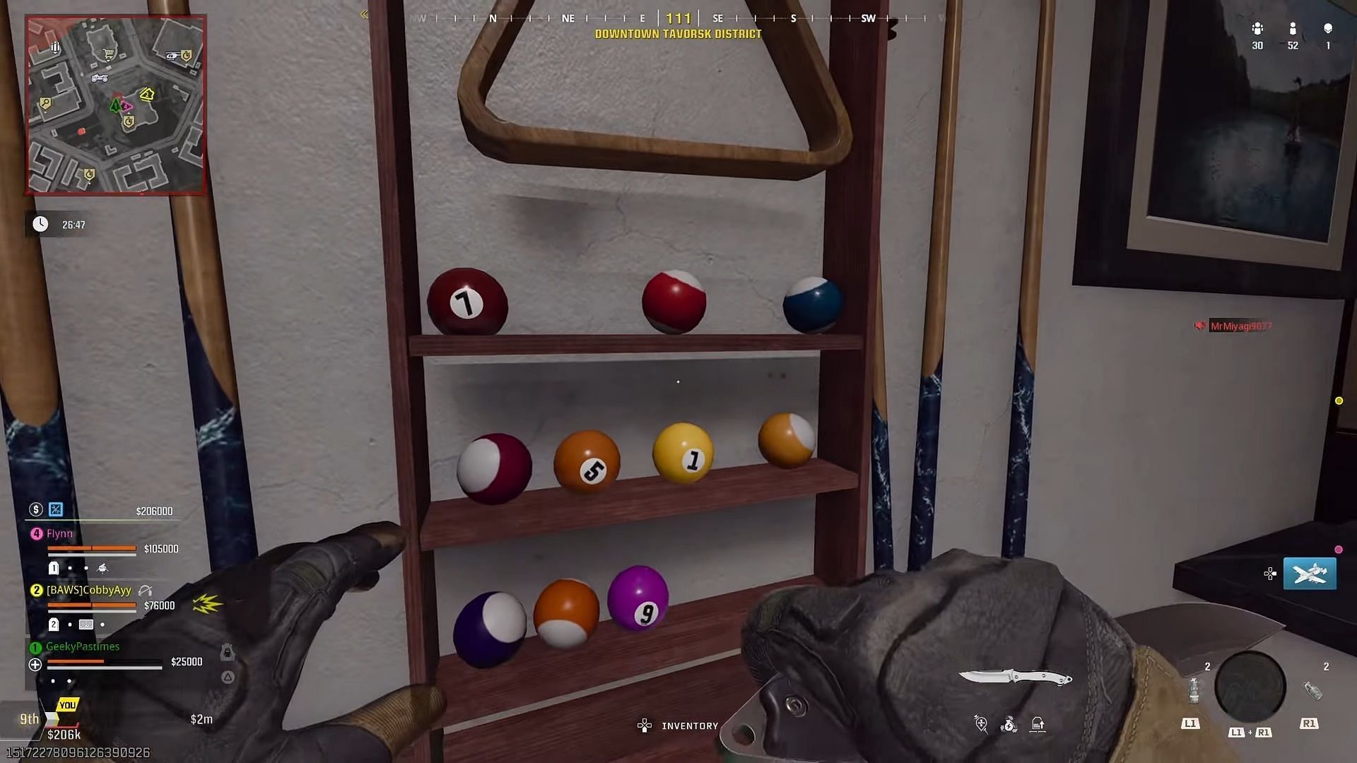 Finding the code to complete the Overlook Secret Room Easter egg in Verdansk in Warzone (Image via Activision || @Geeky Pastimes on YouTube)